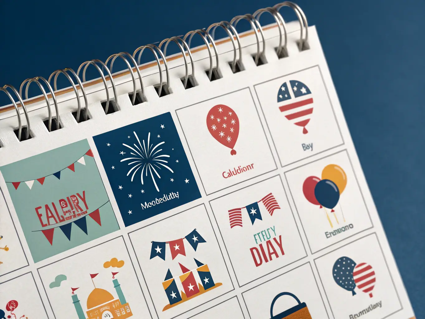 A digital rendering of a calendar interface, highlighting key dates in February with festive Lunar New Year icons such as lanterns, dragons, and firecrackers, set against a backdrop of a traditional Chinese cityscape.