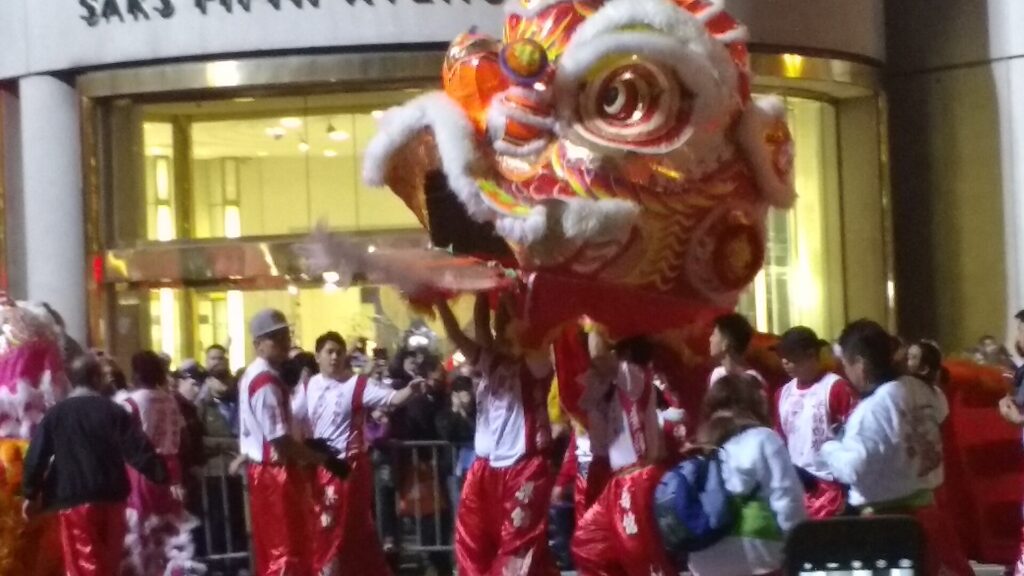 dragon at the Chinese Lunar New Year's parade 2017 at Union Square San Francisco, California, USA, Saturday Feb 11th 2017
