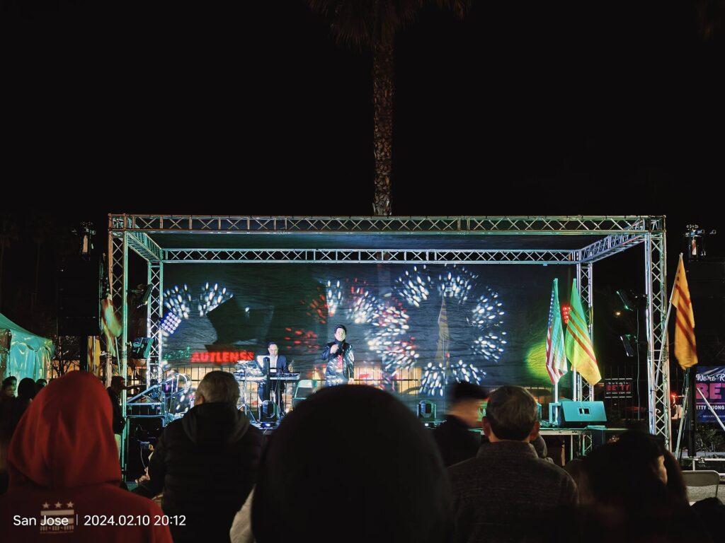 Lunar New Year stage of the Vietnamese community in San Jose